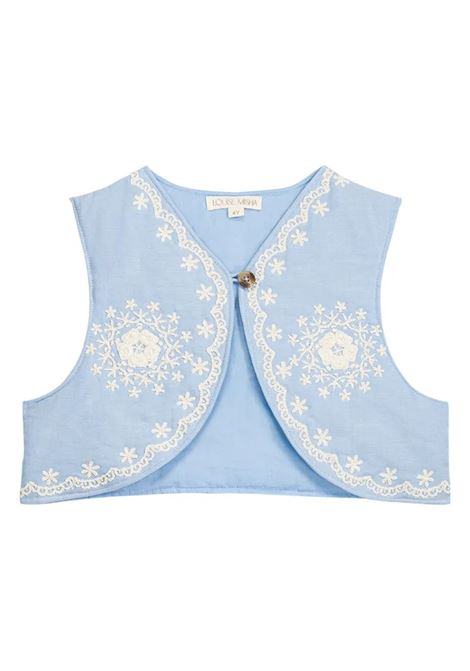 Gilet con ricamo LOUISE MISHA KIDS | V0058OXFORD BLUE